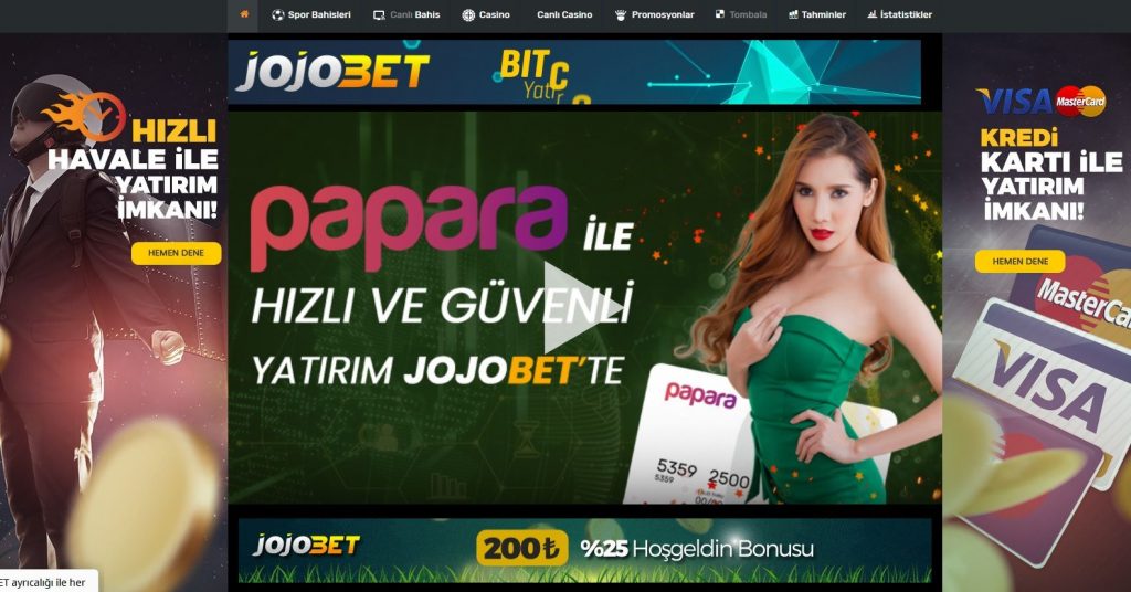 Jojobet Canlı Bahis turkiye