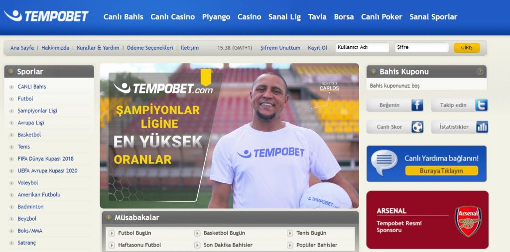 Tempobet Canlı Bahis turk
